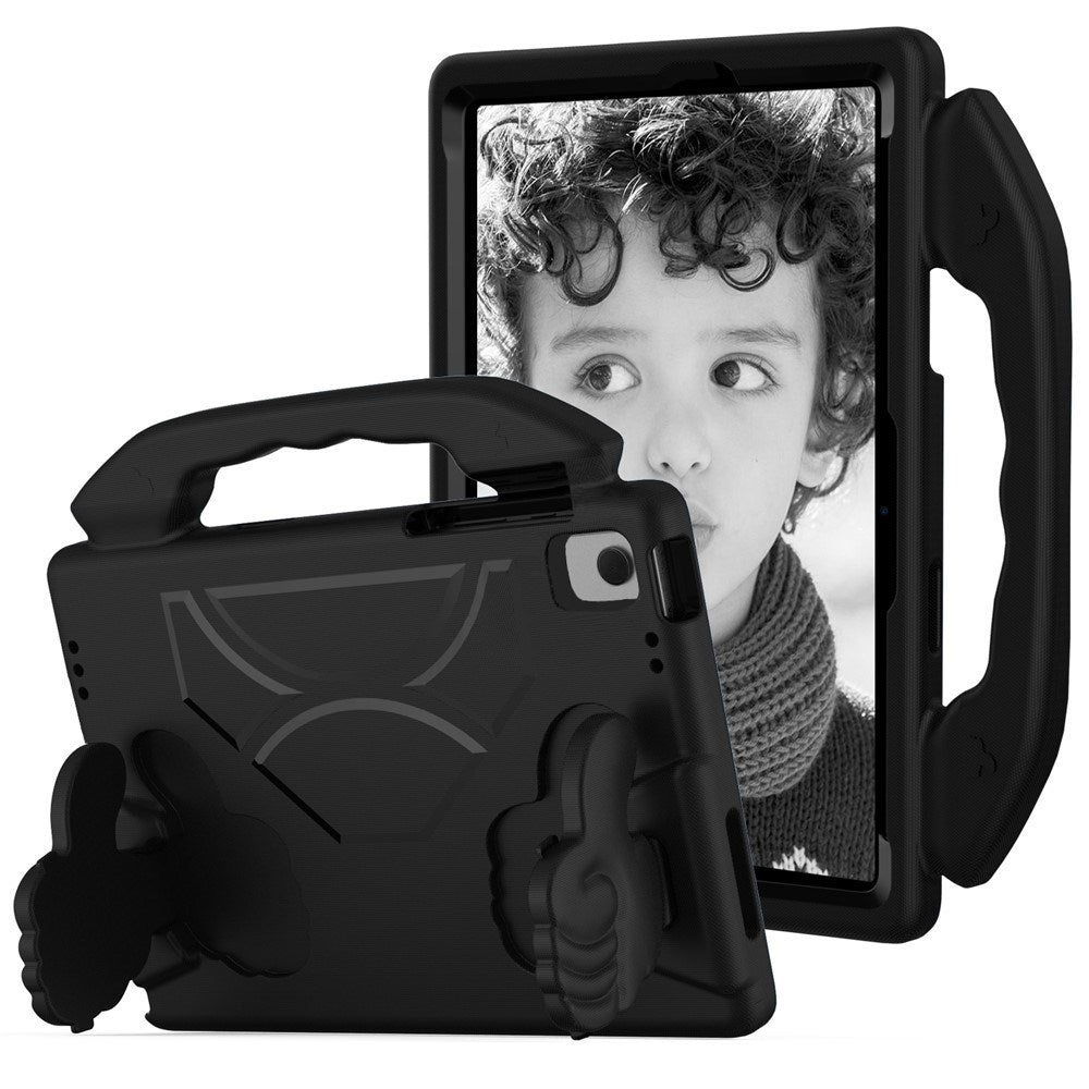 Samsung Galaxy Tab A11+ (Plus) / A9+ (Plus) EIDERWOOD Barn Deksel - Thumb Stativfunksjon Deksel - Svart