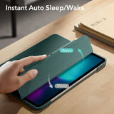iPad Pro 11" (2025 / 2024) ESR Tri-Fold Flip Deksel med Apple Pencil Holder - Grønn