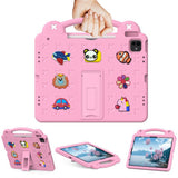 EIDERWOOD iPad Air 13" (2026 / 2025 / 2024) / Pro 13" (2025 / 2024) /12.9" (2022-2018) Barnedeksel med Stativ og Håndholder - Rosa