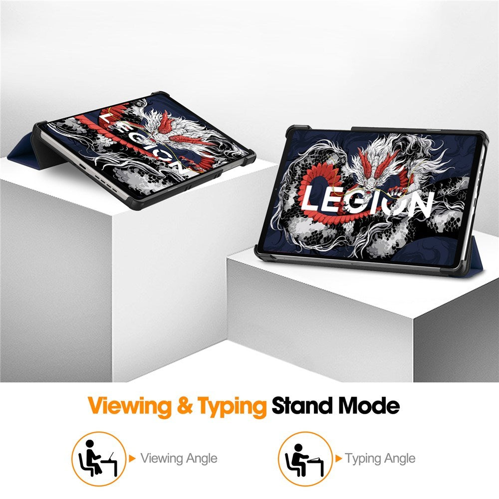 Lenovo Legion Tab 8,8" EIDERWOOD Flippdeksel med Stativfunksjon – Mørkeblå