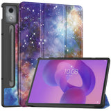 EIDERWOOD Lenovo IdeaTab Pro Tri-Fold Kunstskinn Flip Deksel m. Mønster - Galakse