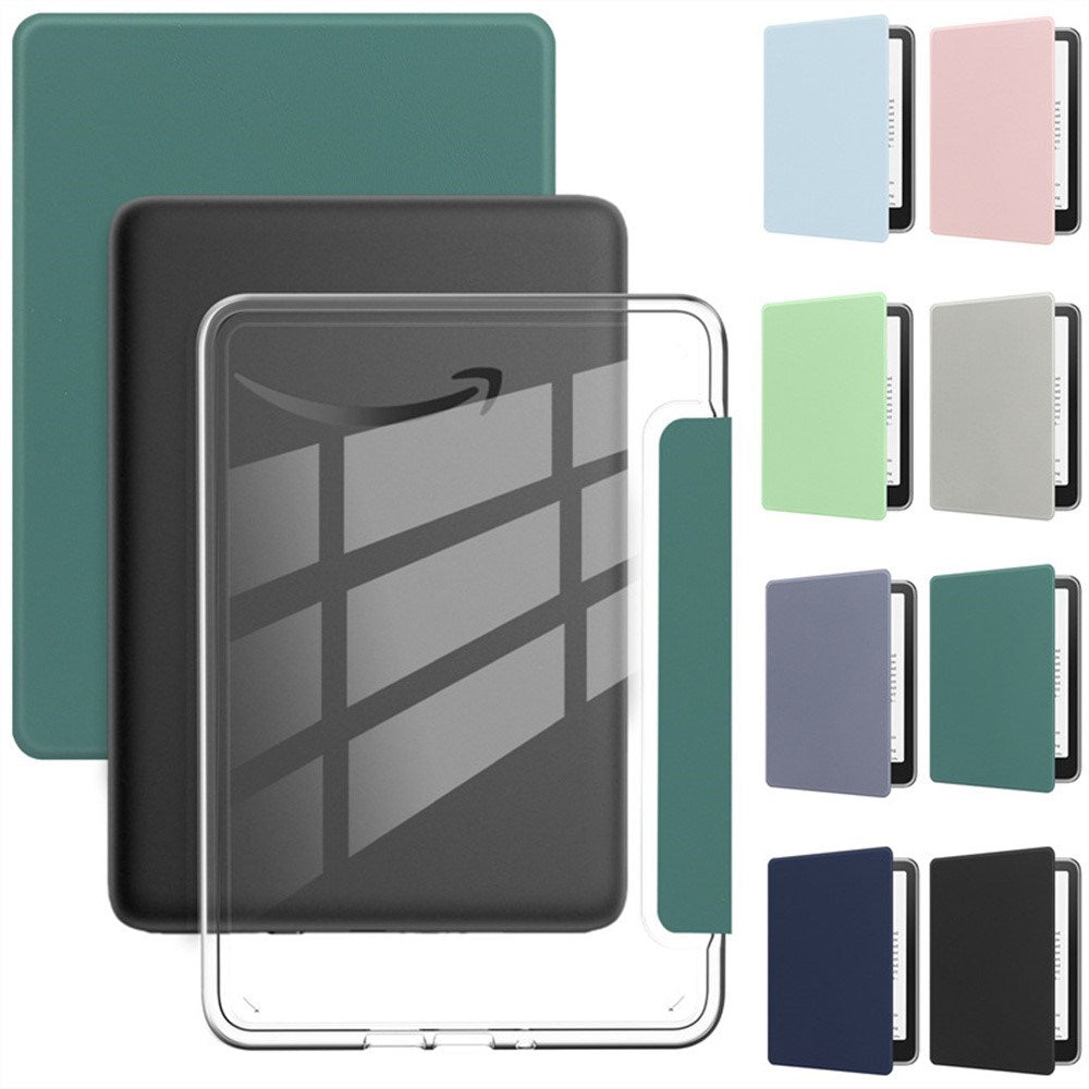 EIDERWOOD Amazon Kindle 11th Generation (2022) Kunstskinn Flip Deksel - Gjennomsiktig / Lavendel