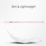EIDERWOOD Samsung Galaxy Tab S10 Lite / S10 FE / S9 FE Flip Deksel - Stativfunksjon & Styluspennholder - Gjennomsiktig / Rosa
