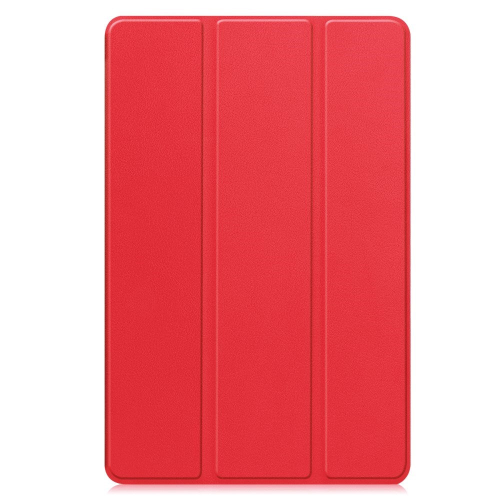 EIDERWOOD Samsung Galaxy Tab S10 FE+ (Plus) Kunstskinn Flip Deksel m. Stativfunksjon & Pencil Holder - Rød