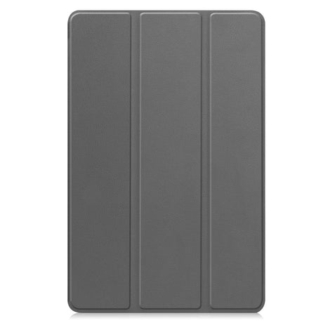 EIDERWOOD Samsung Galaxy Tab S10 FE+ (Plus) Kunstskinn Flip Deksel m. Stativfunksjon & Pencil Holder - Grå