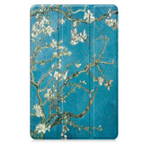 EIDERWOOD Samsung Galaxy Tab S10 FE+ (Plus) Tri-Fold Kunstskinn Flip Deksel m. Mønster - Blomst