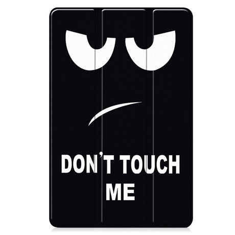 EIDERWOOD Samsung Galaxy Tab S10 FE+ (Plus) Tri-Fold Kunstskinn Flip Deksel m. Mønster - Don't Touch Me