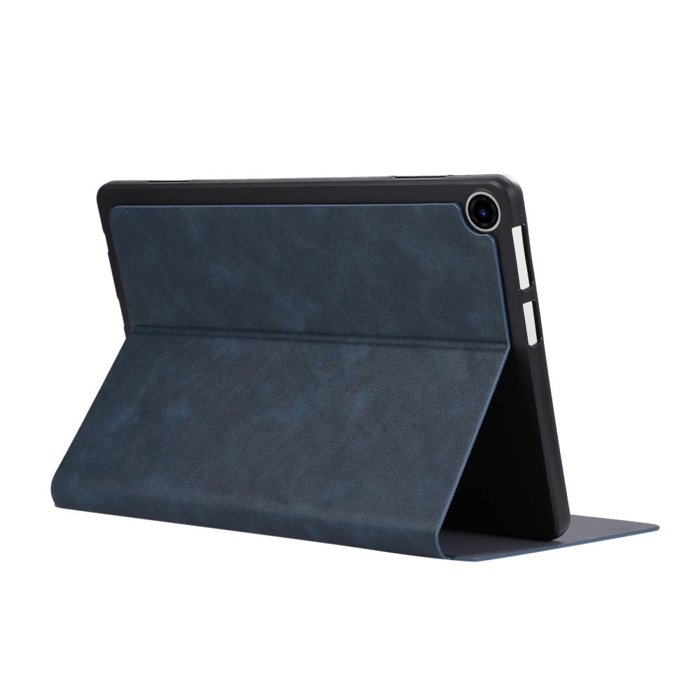 EIDERWOOD Lenovo Tab 10.1" Kunstskinn Flip Deksel med Stativ - Mørk Blå