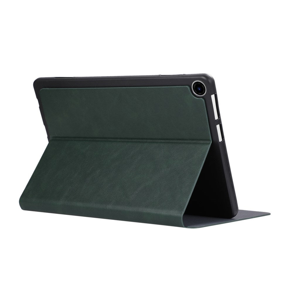 EIDERWOOD Lenovo Tab 10.1" Kunstskinn Flip Deksel med Stativ - Mørkegrønn