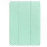 EIDERWOOD Samsung Galaxy Tab S10 FE+ (Plus) Tri-Fold Kunstskinn Flip Deksel med Stylus Pen Holder - Lys Grønn