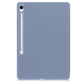 EIDERWOOD Samsung Galaxy Tab S10 FE+ (Plus) Tri-Fold Kunstskinn Flip Deksel med Stylus Pen Holder - Lavendel
