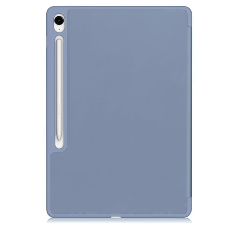 EIDERWOOD Samsung Galaxy Tab S10 FE+ (Plus) Tri-Fold Kunstskinn Flip Deksel med Stylus Pen Holder - Lavendel