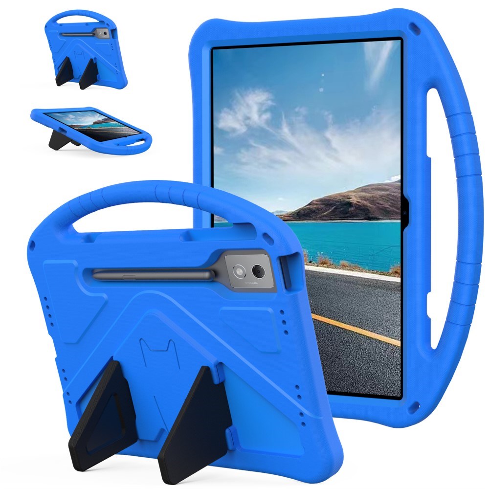 EIDERWOOD Lenovo Idea Tab Pro Anti-Drop Tablett Deksel med Håndtak og Stativfunksjon - Blå