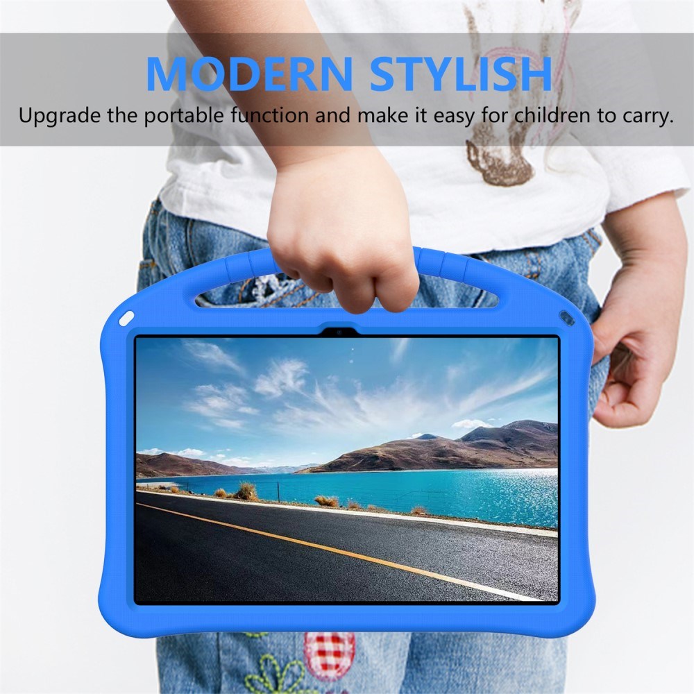 EIDERWOOD Lenovo Idea Tab Pro Anti-Drop Tablett Deksel med Håndtak og Stativfunksjon - Blå