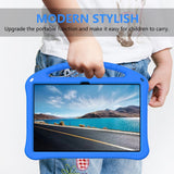 EIDERWOOD Lenovo Idea Tab Pro Anti-Drop Tablett Deksel med Håndtak og Stativfunksjon - Blå
