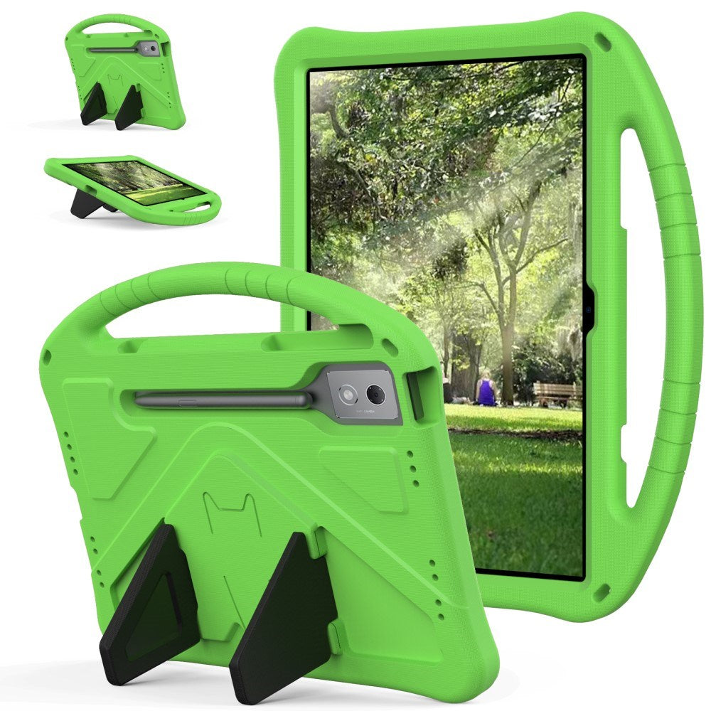 EIDERWOOD Lenovo Idea Tab Pro Anti-Drop Tablett Deksel med Håndtak og Stativfunksjon - Grønn