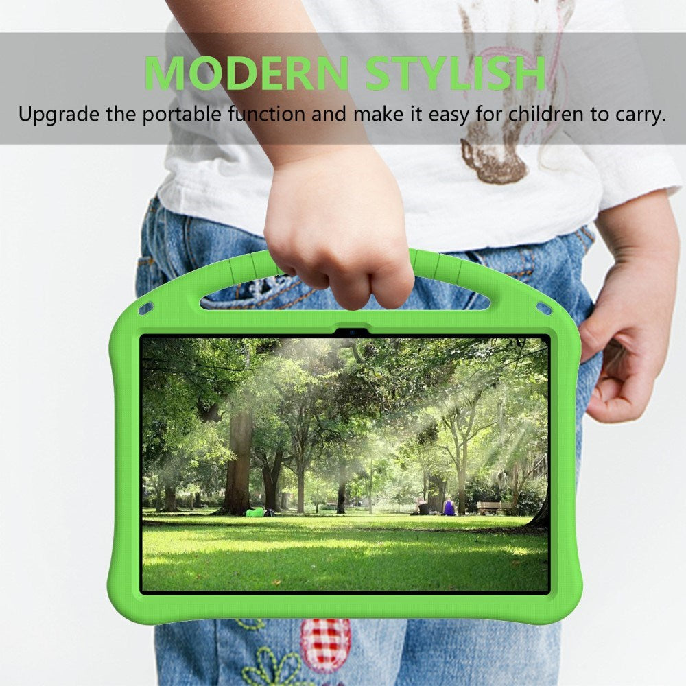 EIDERWOOD Samsung Galaxy Tab S10 FE+ (Plus) Anti-Drop Tablett Deksel med Håndtak og Stativfunksjon - Grønn