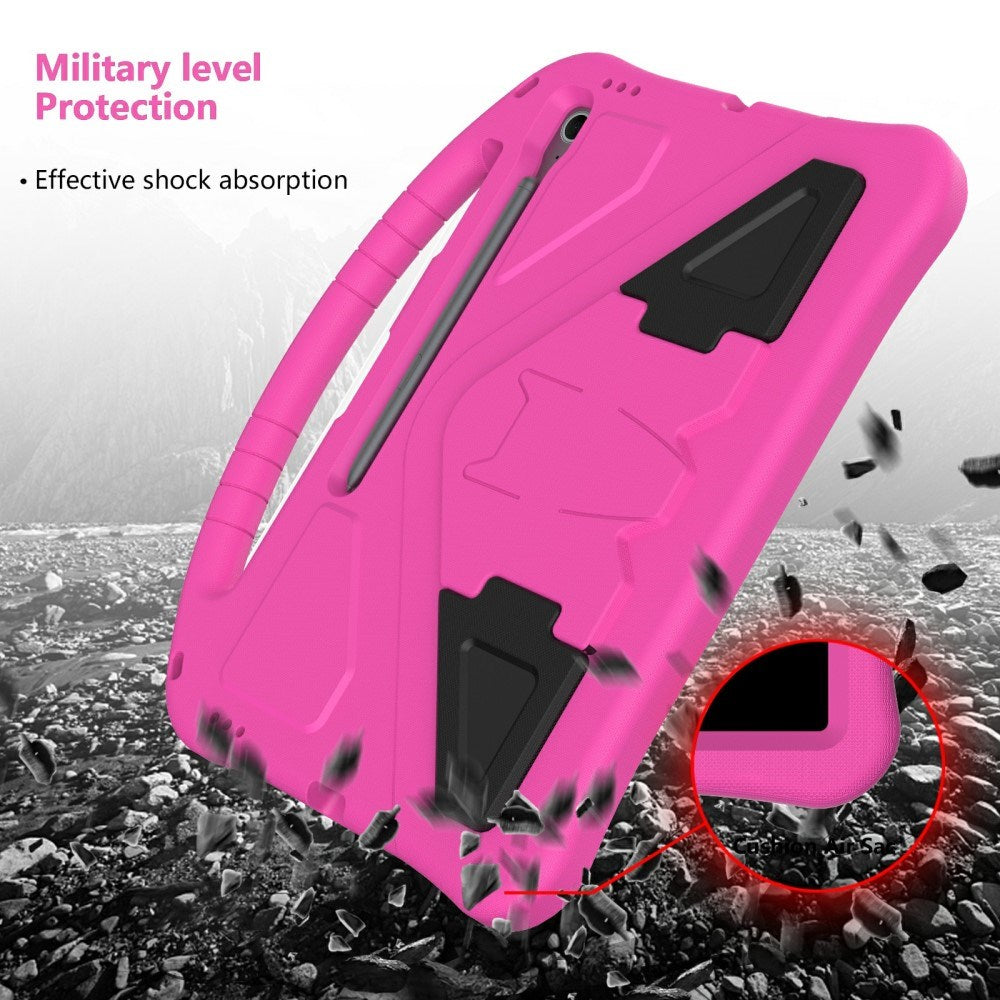 EIDERWOOD Samsung Galaxy Tab S10 FE+ (Plus) Anti-Drop Tablett Deksel med Håndtak og Stativfunksjon - Rosa