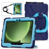 Samsung Galaxy Tab Active5 Pro / Active4 Pro EIDERWOOD Hybrid Plast Barne Deksel m. Kickstand & Stropp - Blå