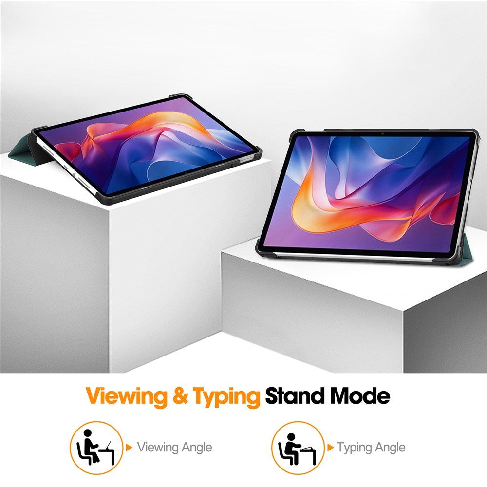 Xiaomi Redmi Pad 2 EIDERWOOD Kunstskinn Flipp Deksel - Grønn