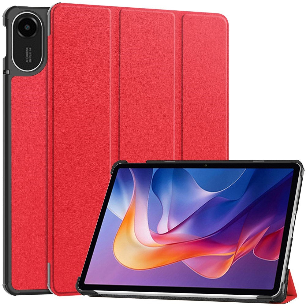 Xiaomi Redmi Pad 2 EIDERWOOD Kunstskinn Flipp Deksel - Rød