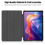 Xiaomi Redmi Pad 2 EIDERWOOD Kunstskinn Flipp Deksel - Rød