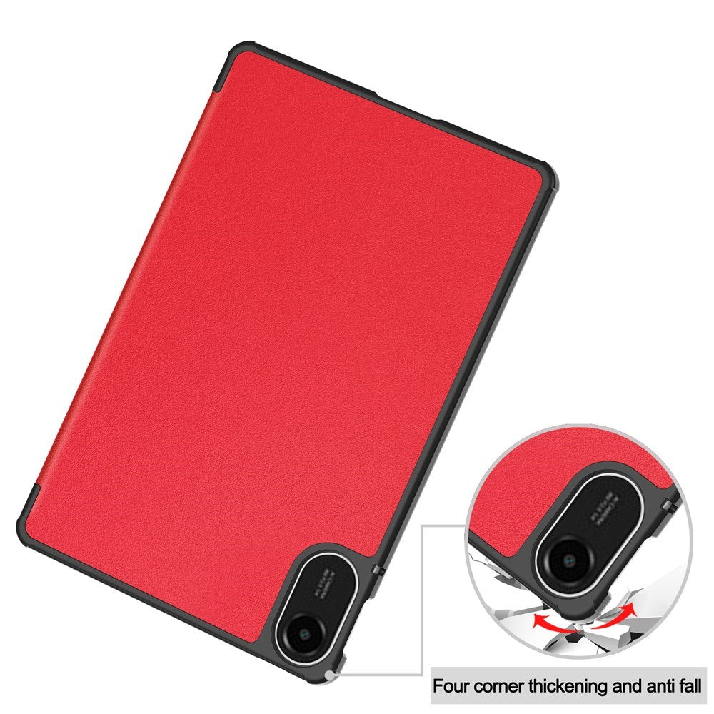 Xiaomi Redmi Pad 2 EIDERWOOD Kunstskinn Flipp Deksel - Rød