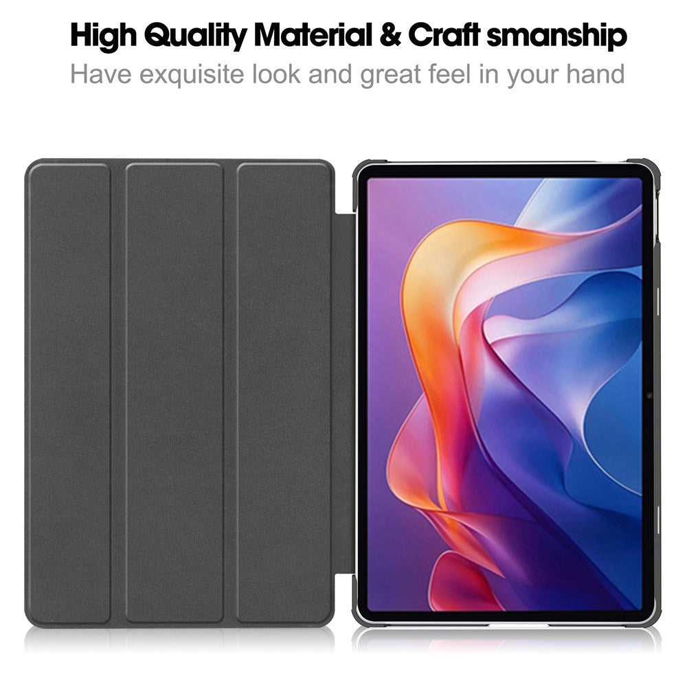 Xiaomi Redmi Pad 2 EIDERWOOD Kunstskinn Flipp Deksel - Lyseblå