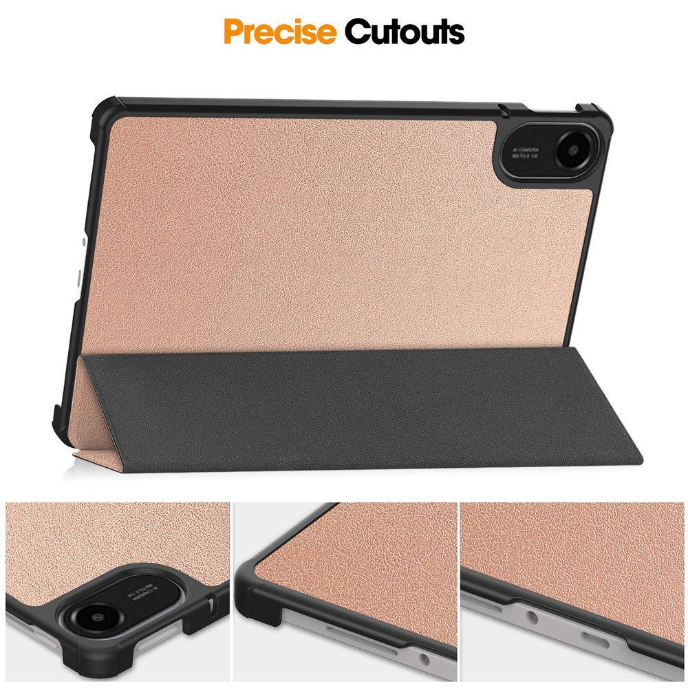 Xiaomi Redmi Pad 2 EIDERWOOD Kunstskinn Flipp Deksel - Rose Gold