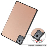 Lenovo Idea Tab 11 EIDERWOOD Kunstskinn Flipp Deksel - Rose Gold