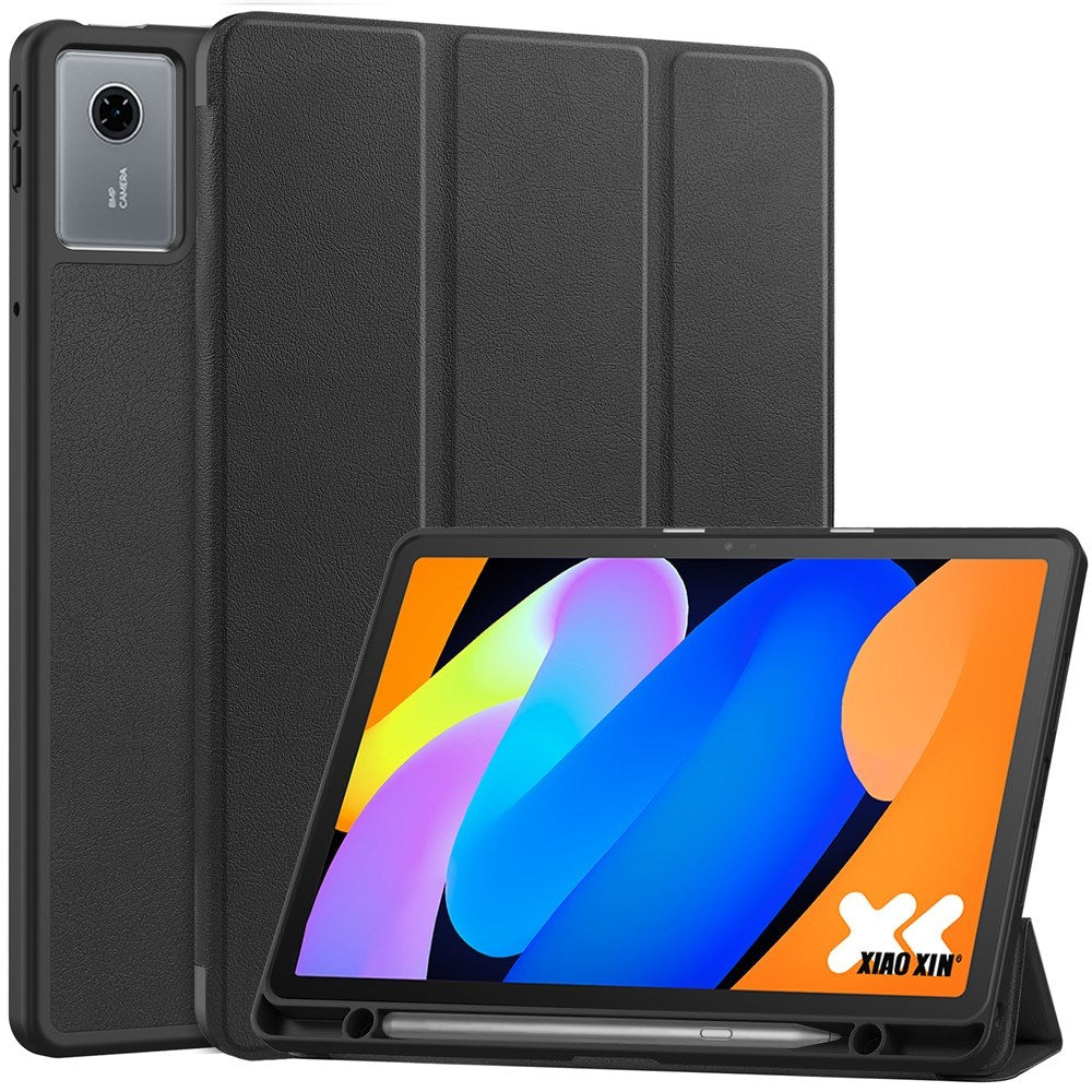 Lenovo Idea Tab 11 EIDERWOOD Kunstskinn Flipp Deksel m. Pennholder - Svart