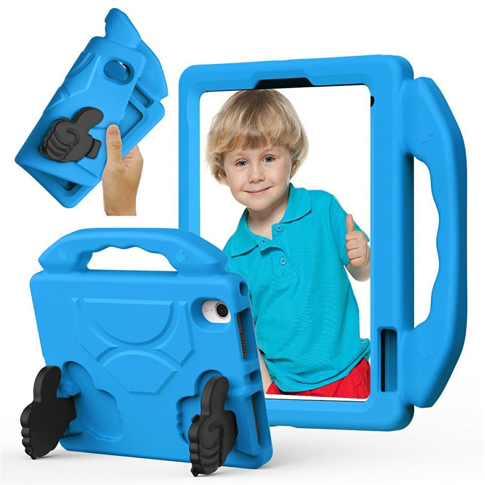EIDERWOOD iPad Mini (2024 / 2021) Barn Deksel m. Thumb Kickstand - Blå