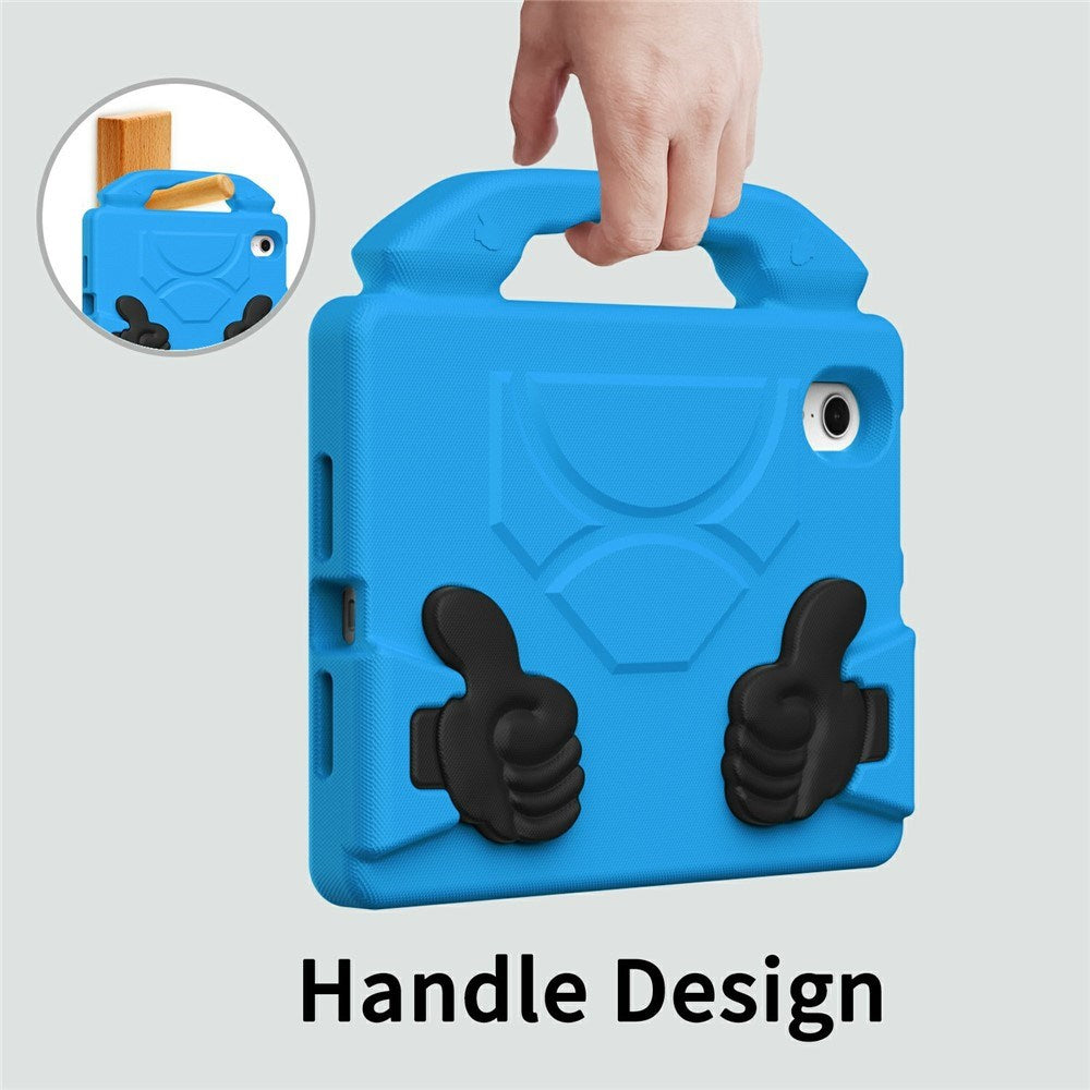 EIDERWOOD iPad Mini (2024 / 2021) Barn Deksel m. Thumb Kickstand - Blå