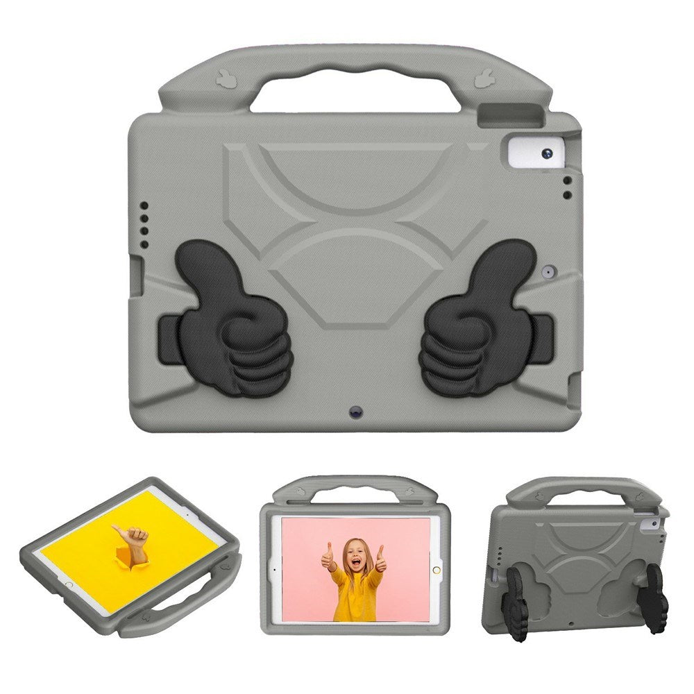 EIDERWOOD iPad 10.2" (2021 / 2020 / 2019) / Air (2019) Barn Deksel m. Thumb Kickstand - Grå