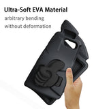EIDERWOOD iPad Air 11" (2026 / 2025 / 2024) Barn Deksel m. Thumb Kickstand - Svart