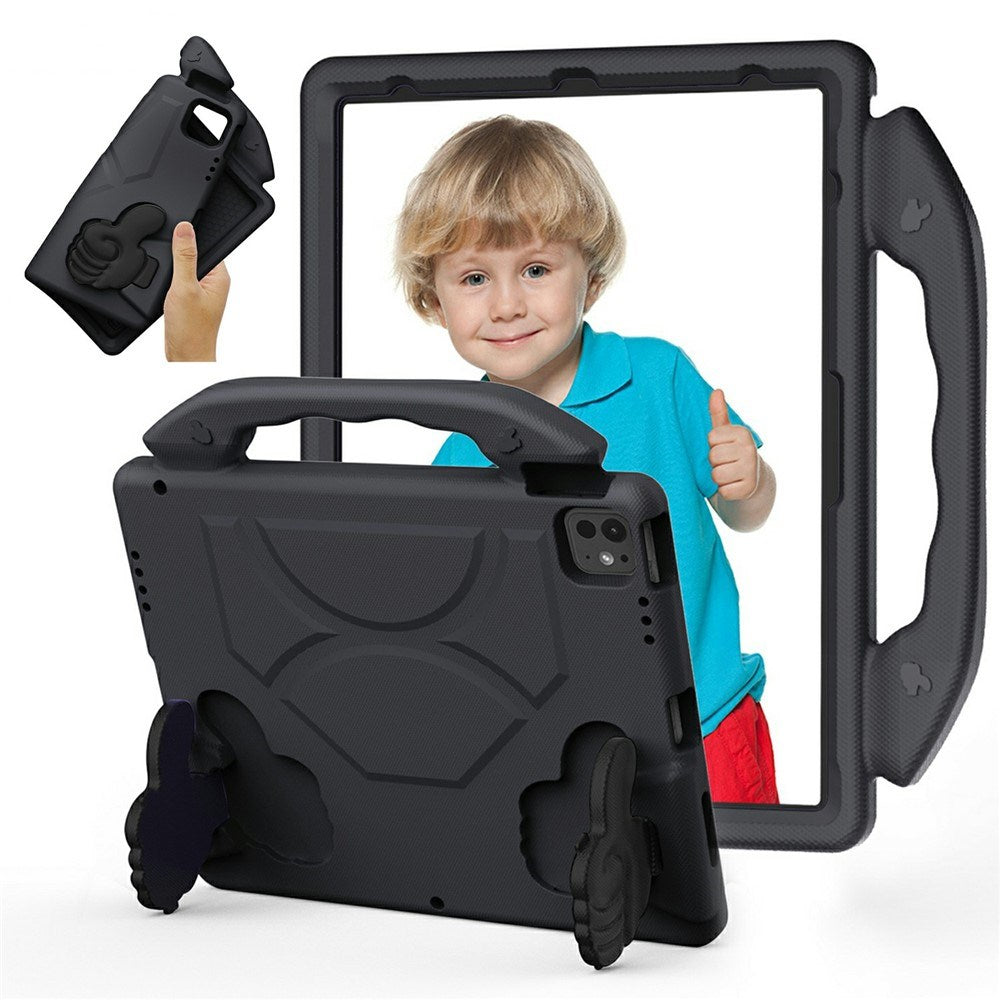 EIDERWOOD iPad Pro 12.9" (2022-2018) / Air 13" (2026-2024) / Pro 13" (2025-2024) Barn Deksel m. Thumb Kickstand - Svart