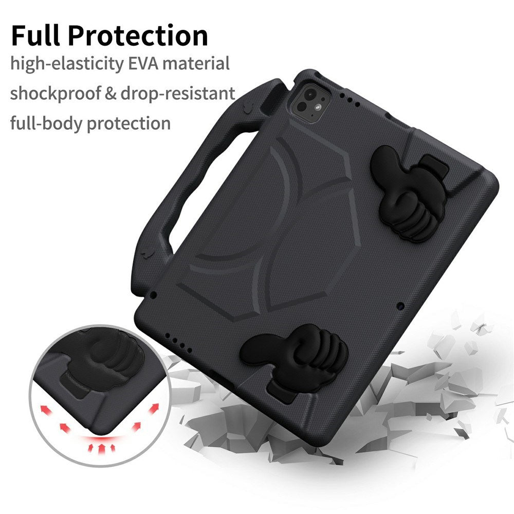 EIDERWOOD iPad Pro 12.9" (2022-2018) / Air 13" (2026-2024) / Pro 13" (2025-2024) Barn Deksel m. Thumb Kickstand - Svart