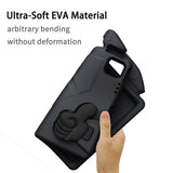 EIDERWOOD iPad Pro 12.9" (2022-2018) / Air 13" (2026-2024) / Pro 13" (2025-2024) Barn Deksel m. Thumb Kickstand - Svart