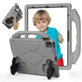EIDERWOOD iPad Pro 12.9" (2022-2018) / Air 13" (2026-2024) / Pro 13" (2025-2024) Barn Deksel m. Thumb Kickstand - Grå