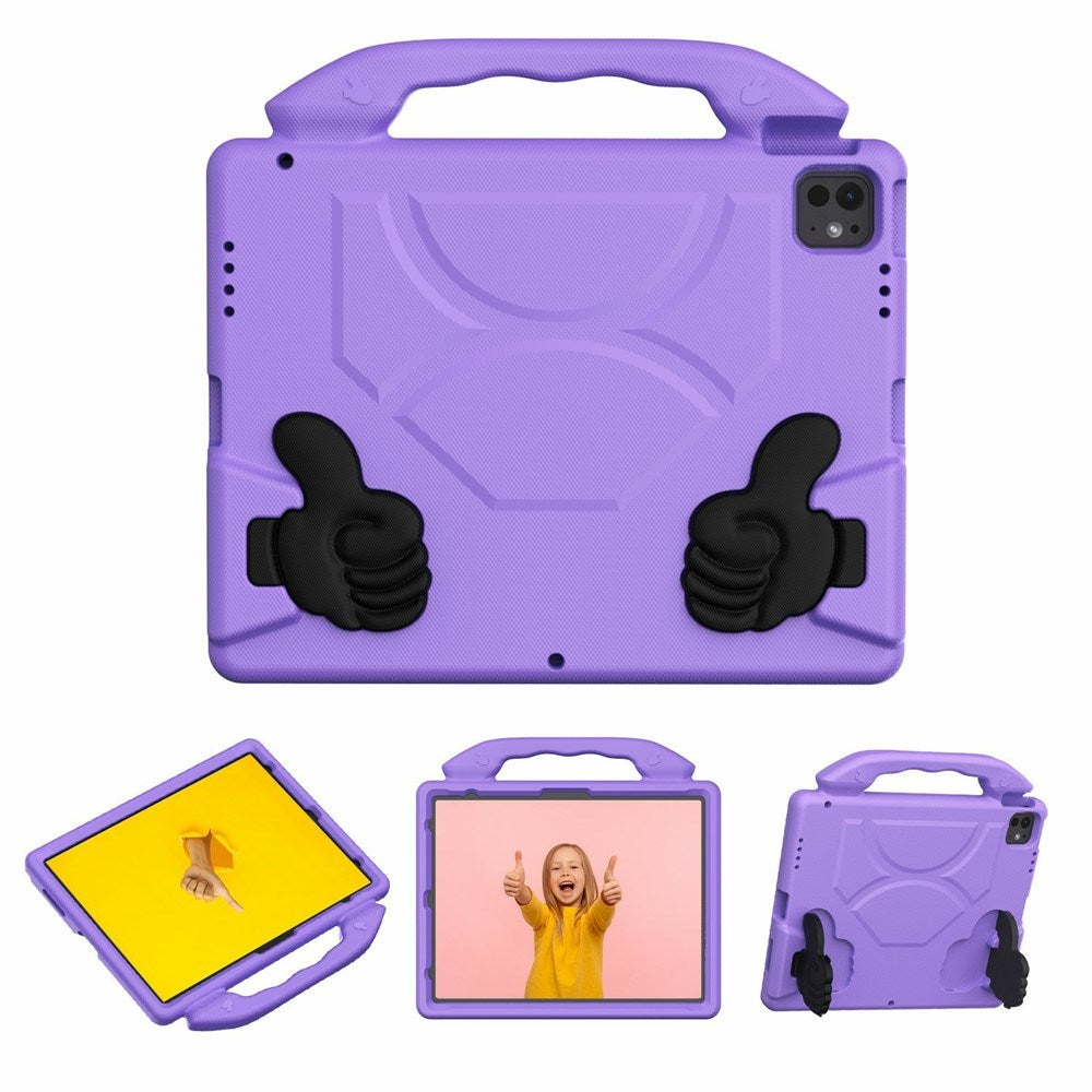 EIDERWOOD iPad Pro 12.9" (2022-2018) / Air 13" (2026-2024) / Pro 13" (2025-2024) Barn Deksel m. Thumb Kickstand - Lilla
