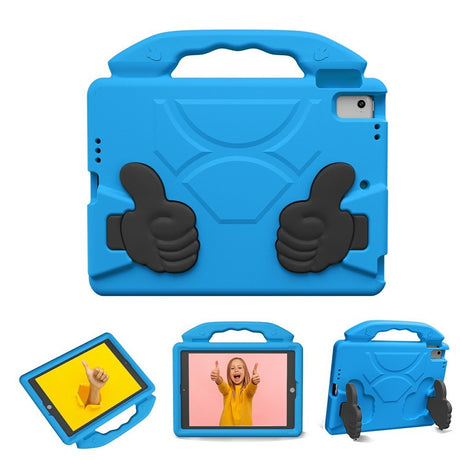 EIDERWOOD iPad 9.7" (2018 / 2017) / Air 2 / Air Barn Deksel m. Thumb Kickstand - Blå