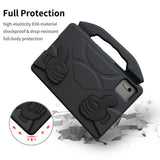 EIDERWOOD Xiaomi Redmi Pad 2 / SE / 6 / 5 / Lenovo Tab M11 / Samsung Galaxy Tab S10 FE / S9 FE / S9 / S8 / S7 Barn Deksel m. Thumb Kickstand - Svart