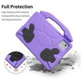 EIDERWOOD Xiaomi Redmi Pad 2 / SE / 6 / 5 / Lenovo Tab M11 / Samsung Galaxy Tab S10 FE / S9 FE / S9 / S8 / S7 Barn Deksel m. Thumb Kickstand - Lilla