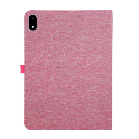 OnePlus Pad 3 Kunstskinn Flip Deksel m. Kortholder & Ståfunksjon - Rosa