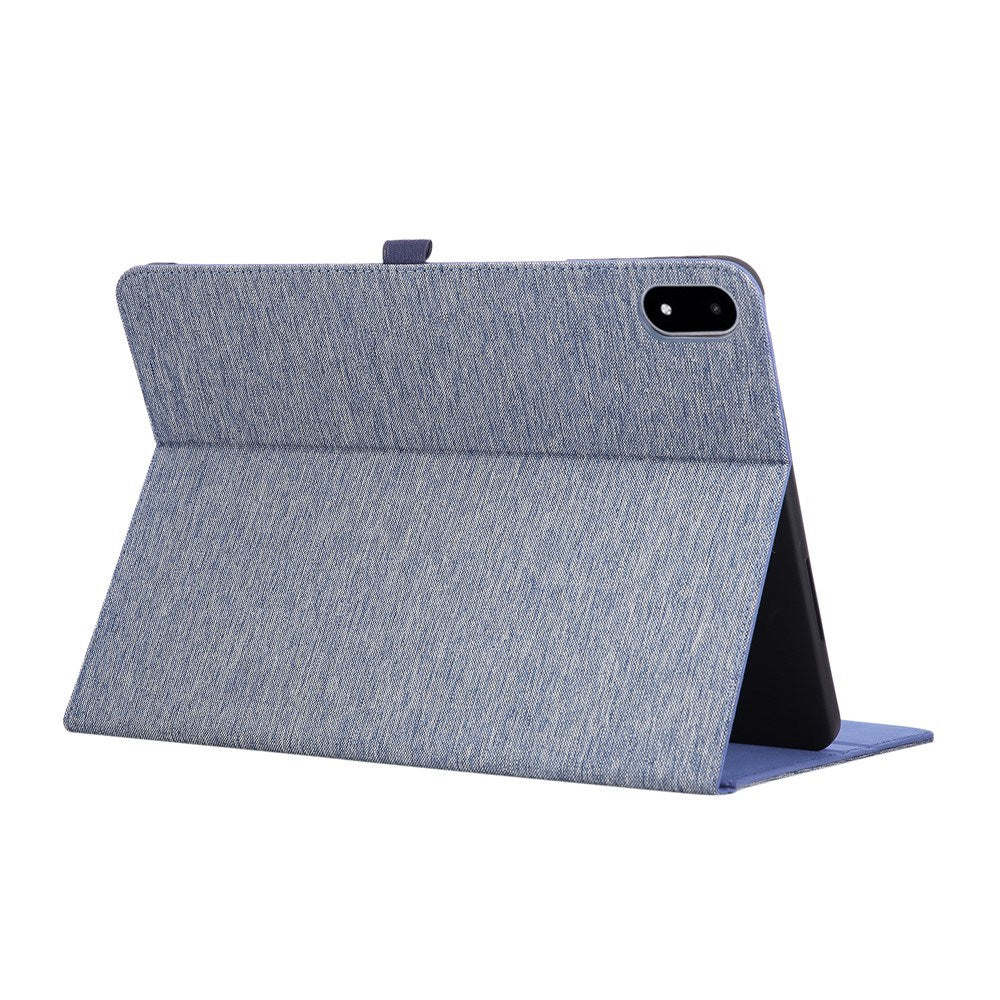 OnePlus Pad 3 Kunstskinn Flip Deksel m. Kortholder & Ståfunksjon - Blå