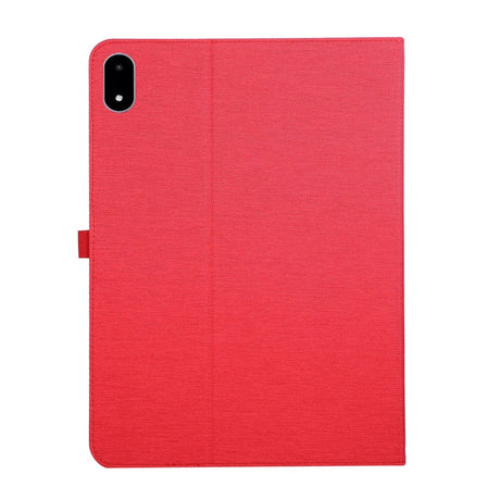 OnePlus Pad 3 Kunstskinn Flip Deksel m. Kortholder & Ståfunksjon - Rød