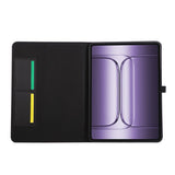 OnePlus Pad 3 Kunstskinn Flip Deksel m. Kortholder & Ståfunksjon - Svart