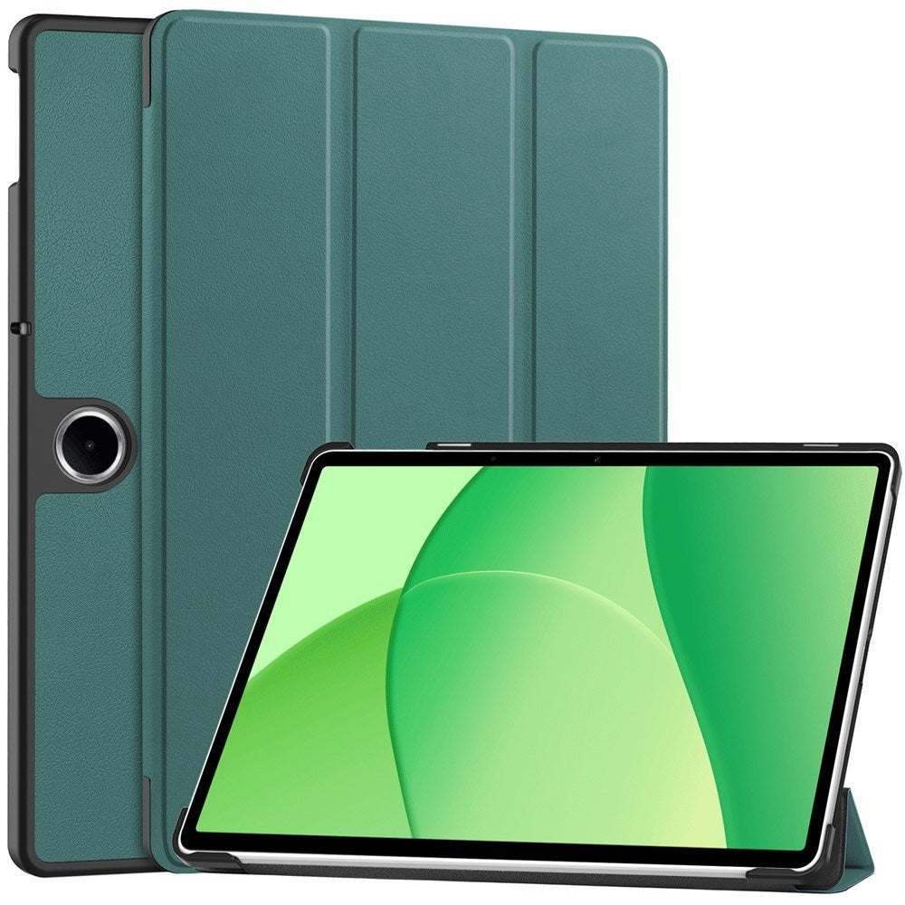 OnePlus Pad Lite EIDERWOOD Kunstskinn Flip Deksel m. Ståfunksjon - Grønn