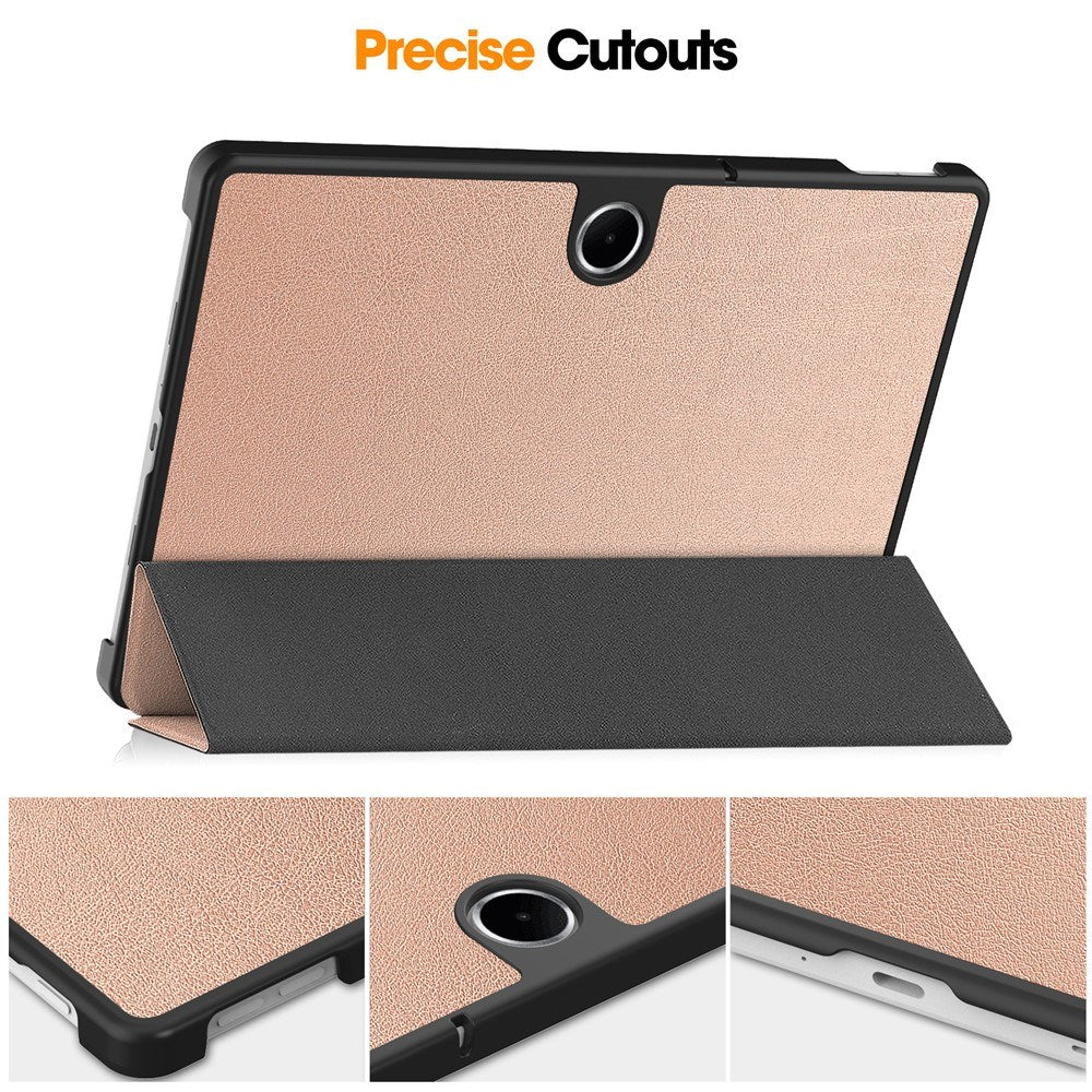 OnePlus Pad EIDERWOOD Lite Kunstskinn Flip Deksel m. Ståfunksjon - Rose Gull