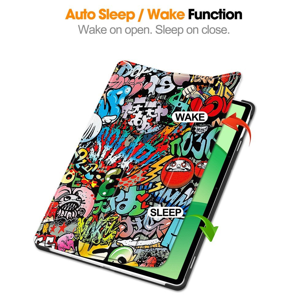 EIDERWOOD OnePlus Pad Lite Kunstskinn Flip Deksel - Graffiti